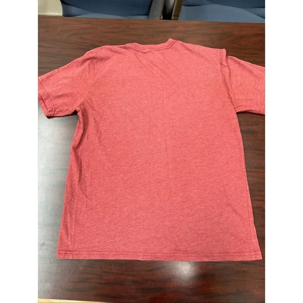 The North Face Mens Standard Fit Brick Red Short Sleeve T-Shirt Size Medium